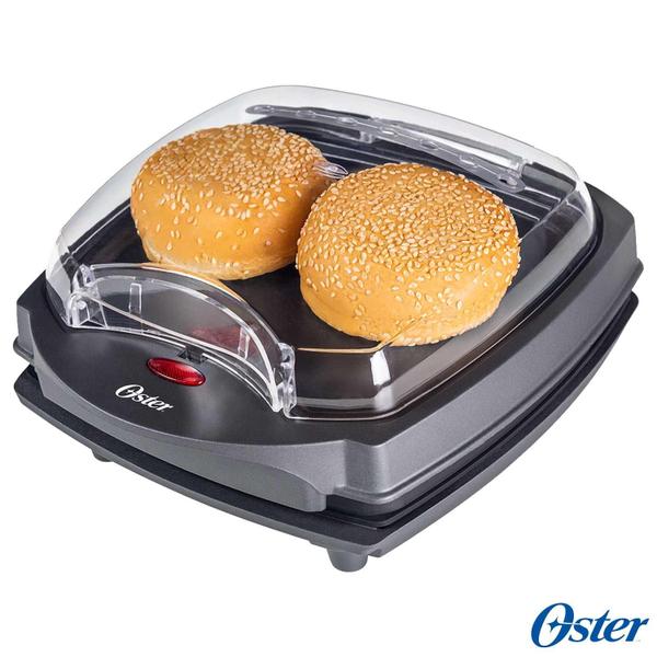 Imagem de Grill Elétrico Burguer 2 em 1 Oster com Capacidade para 04 Fatias - OGRL500