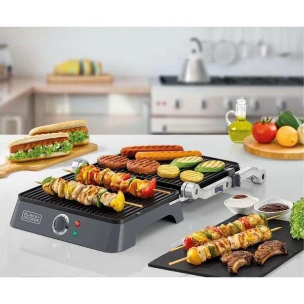 Imagem de Grill Elétrico G1400-B2 Com Abertura 180 Black+Decker 127V