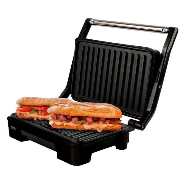 Imagem de Grill Elétrico Mallory Asteria Compact Inox e Preto- 220V 