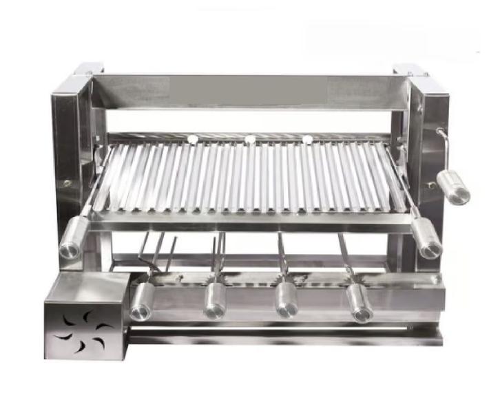 Imagem de Grill Elevatório com espeto elétrico med 60x50 Inox 430