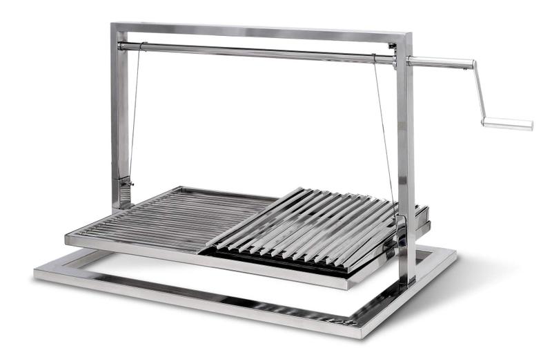 Imagem de Grill Elevatório em Aço Inox Clean - JX Metais