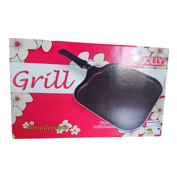 Imagem de Grill Lisa 24x24x1.6 Antiaderente com Caixa