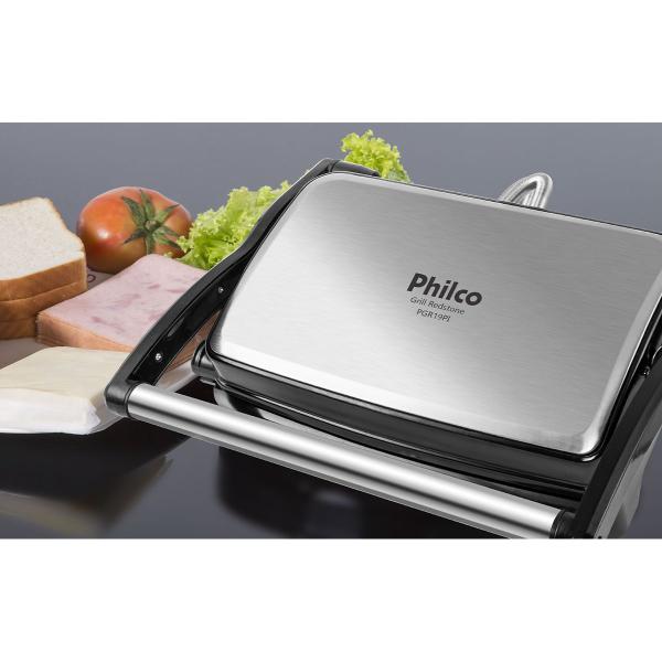 Imagem de Grill Philco PGR19PI Inox Antiaderente Redstone