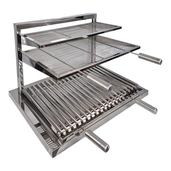 Imagem de Grill Premium De Fundo Em Inox Com 3 Grelhas 80x53x47