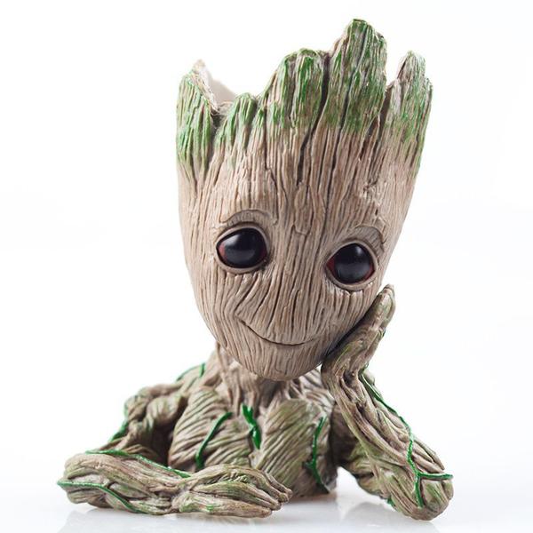 Imagem de Groot Boneco Porta Canetas Vaso De Flor Guardiões Da Galaxia