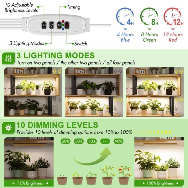 Imagem de Grow Light FOXGARDEN Bamboo Full Spectrum para plantas de interior