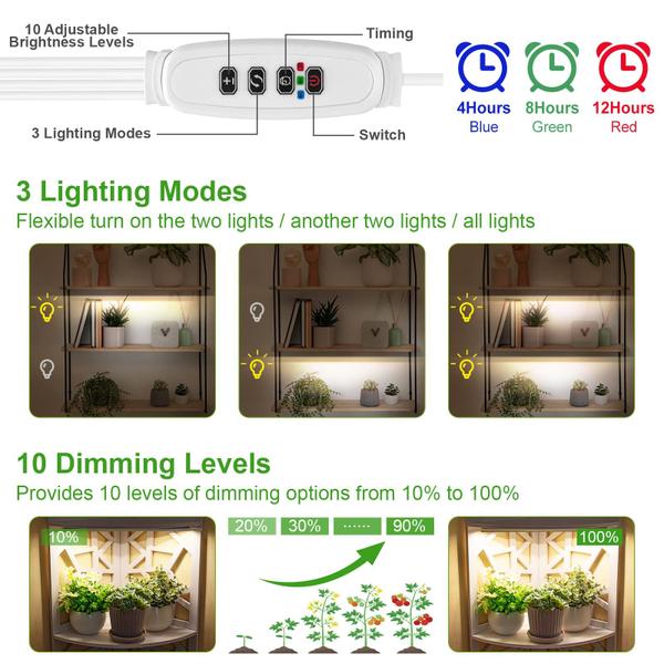 Imagem de Grow Light FOXGARDEN Full Spectrum 384 LED para plantas de interior