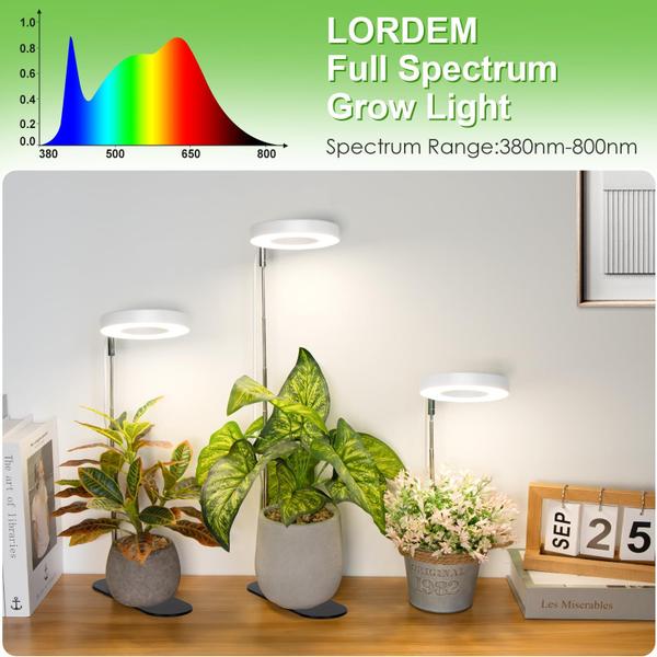 Imagem de Grow Light LORDEM 48 LEDs de espectro completo para plantas de interior