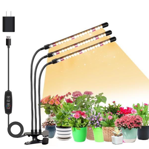 Imagem de Grow Light SDOVUERC 3head Full Spectrum para plantas de interior