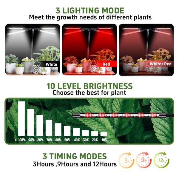 Imagem de Grow Lights Atildp Full Spectrum 6500K para plantas de interior