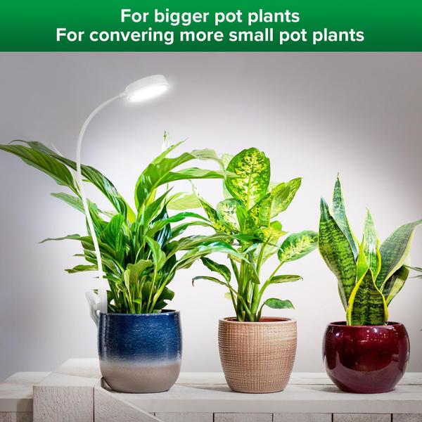 Imagem de Grow Lights SANSI Pot Clip LED Plant Light 10 W, pacote com 1 pacote, branco