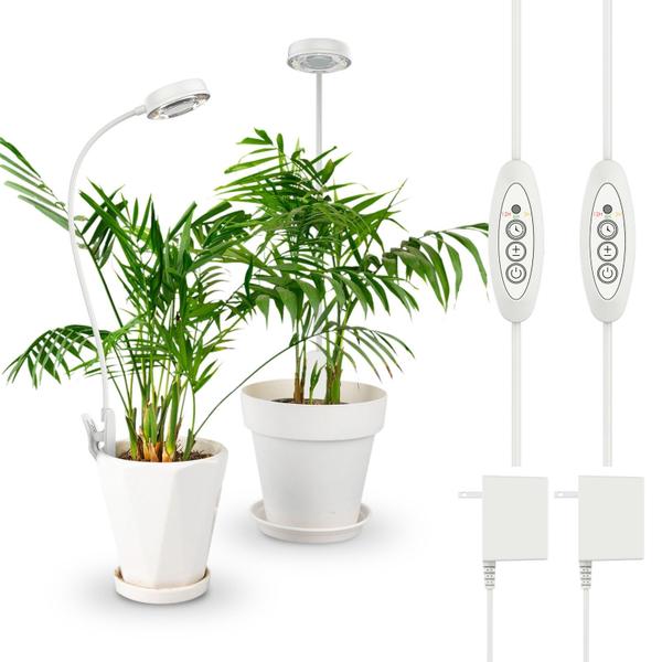 Imagem de Grow Lights SANSI Pot Clip LED Plant Light 10 W, pacote com 2 unidades, branco