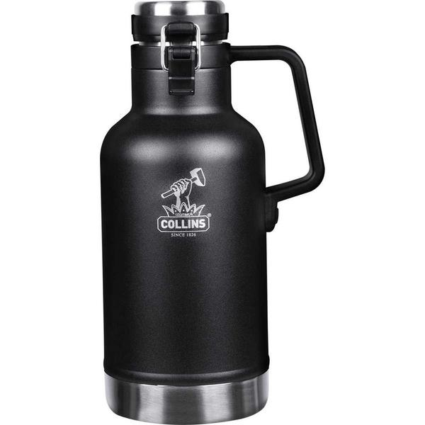 Imagem de Growler térmico preto Collins garrafa 1,9 litros cerveja