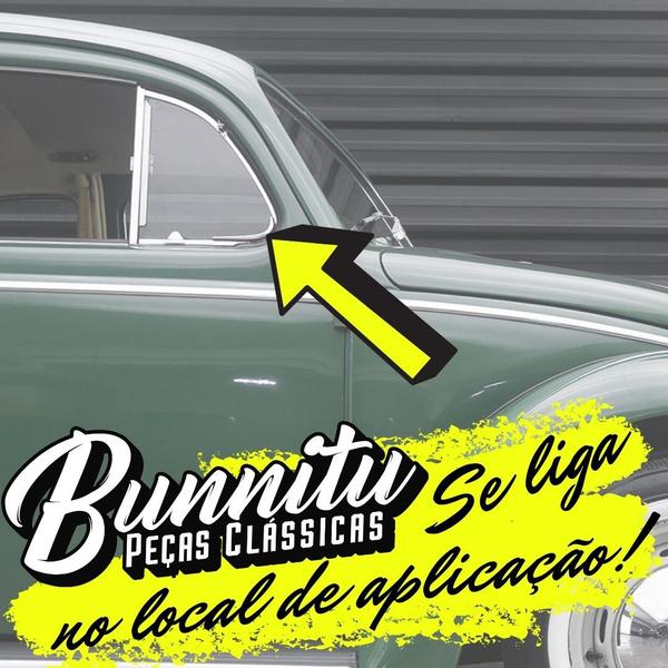 Imagem de GRUPO - Par, Guarnição Borracha Quebra Vento VW Fusca - Lado Motorista 001173 + Lado Passageiro 001174