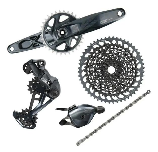 Imagem de Grupo Sram Gx Eagle 12v 10-52 Pedivela Dub Nf Boost Completo