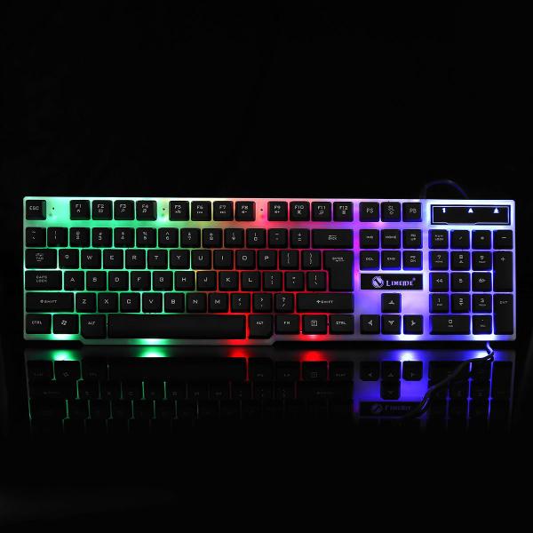 Imagem de GTX300 104 Teclas RGB Backlight Superthin Gaming Keyboard e 