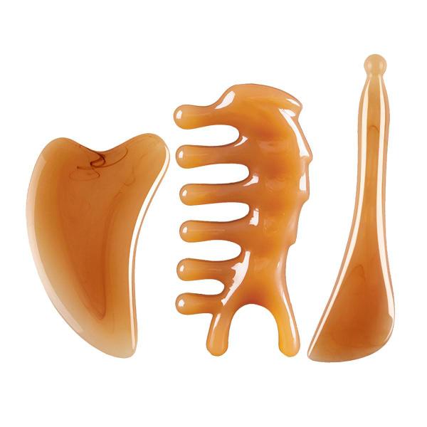 Imagem de Gua Sha Facial Tools Hucholite para rosto e corpo