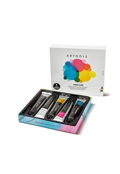 Imagem de Guache Bisnaga Palette 22ML - 5 cores - Artools