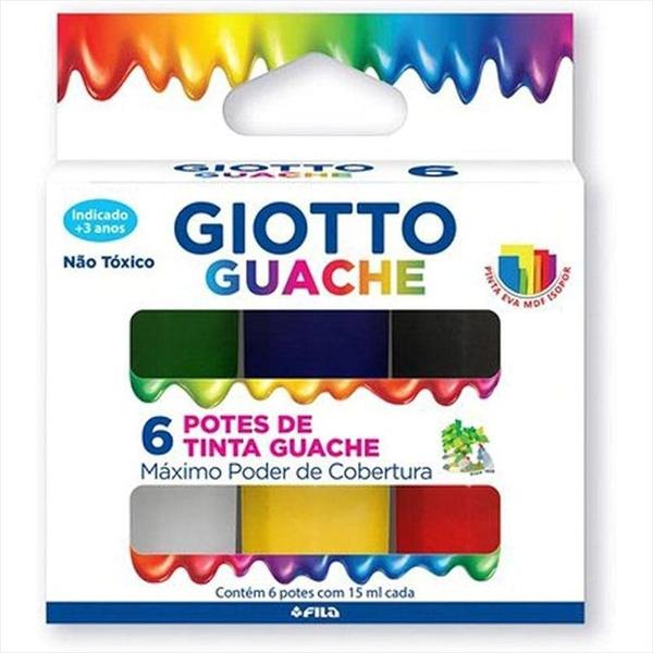 Imagem de Guache Giotto tons de pele com 6 cores 15ml