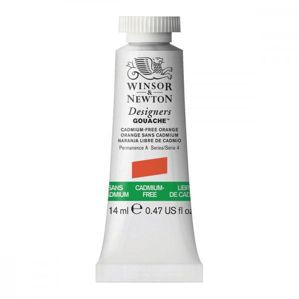 Imagem de Guache Winsor Newton Designers 14ml S4 899 Cad Free Orange