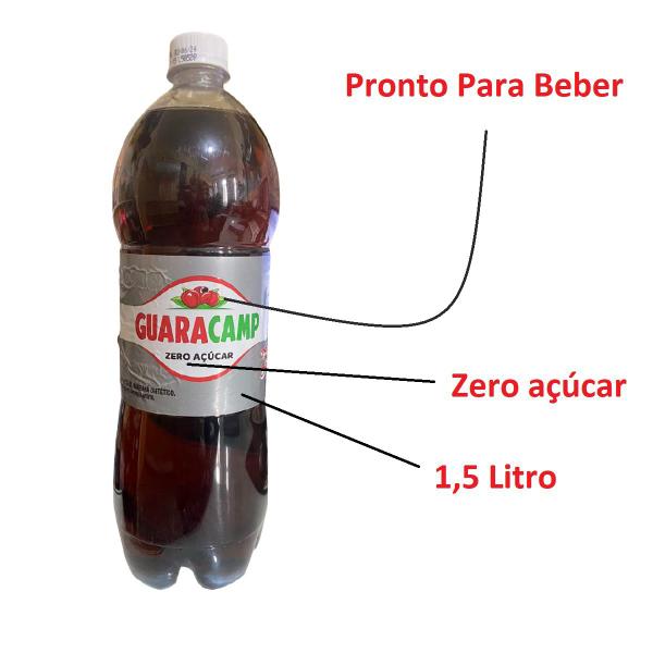 Imagem de Guaracamp Refresco Guaraná Zero Açúcar Pronto 1,5L- Kit 3un