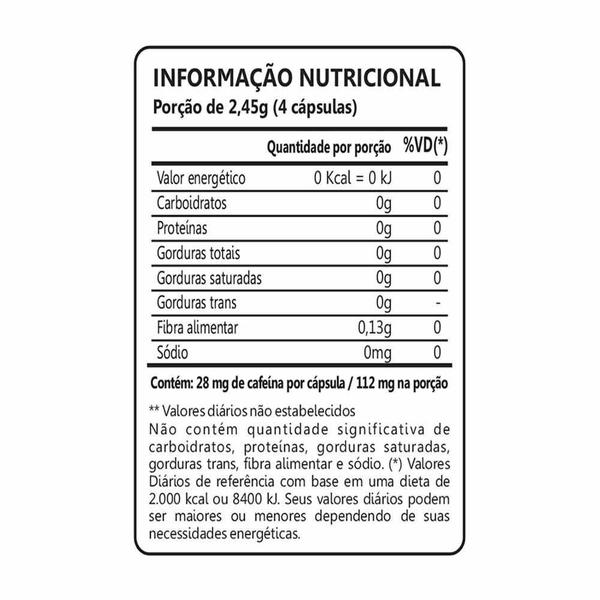 Imagem de Guaraná 500Mg Com 60 Capsulas Maxinutri