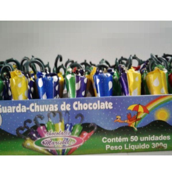 Imagem de Guarda Chuva De Chocolate Com 50 unidades - Marisbel