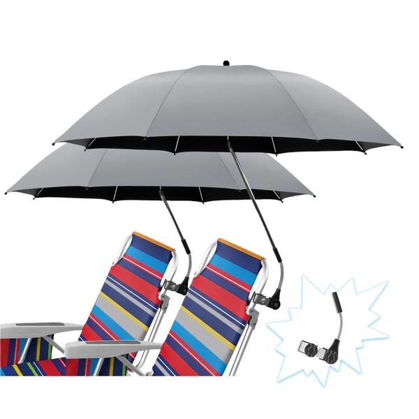 Imagem de Guarda-chuva de praia NBTOus 2 PACK UPF 50+ 360 ajustável cinza