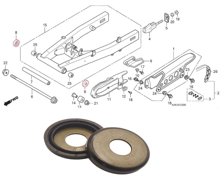 Imagem de Guarda Pó Balança Quadro Elástico Bros125-150-160 Xre190 Par