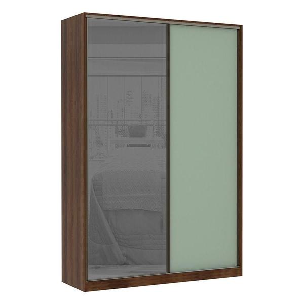 Imagem de Guarda Roupa 2 Portas 159Cm Dourado Com Verde Jade