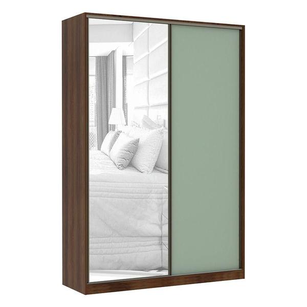 Imagem de Guarda Roupa 2 Portas 159Cm Dourado Com Verde Jade