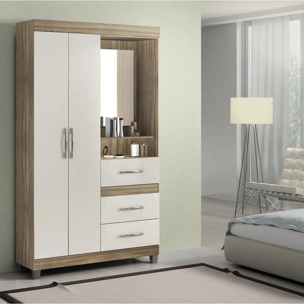 Imagem de Guarda-roupa 2 Portas 3 Gavetas RP-1023 - Reis Móveis