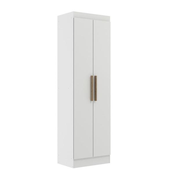 Imagem de Guarda Roupa 2 Portas 5 Prateleiras Branco - Decibal