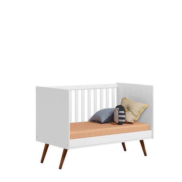 Imagem de Guarda Roupa 3830 e Berço Mini Cama 3820 Encanto Retrô Branco