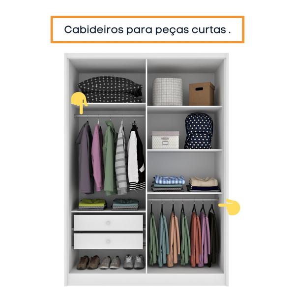 Imagem de Guarda Roupa 4 Portas Zelandia Espresso Móveis