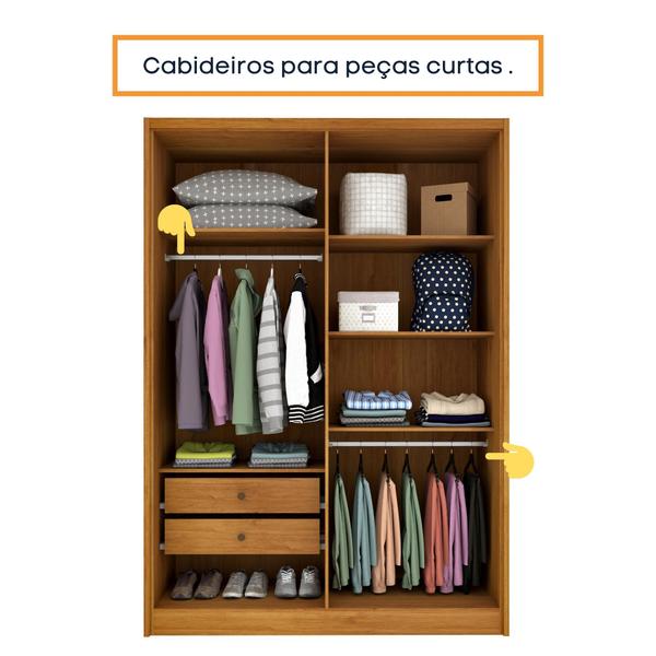 Imagem de Guarda Roupa 4 Portas Zelandia Espresso Móveis