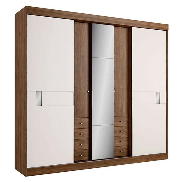 Imagem de Guarda-Roupa 5 Portas 8 Gavetas THB Sognare Glass