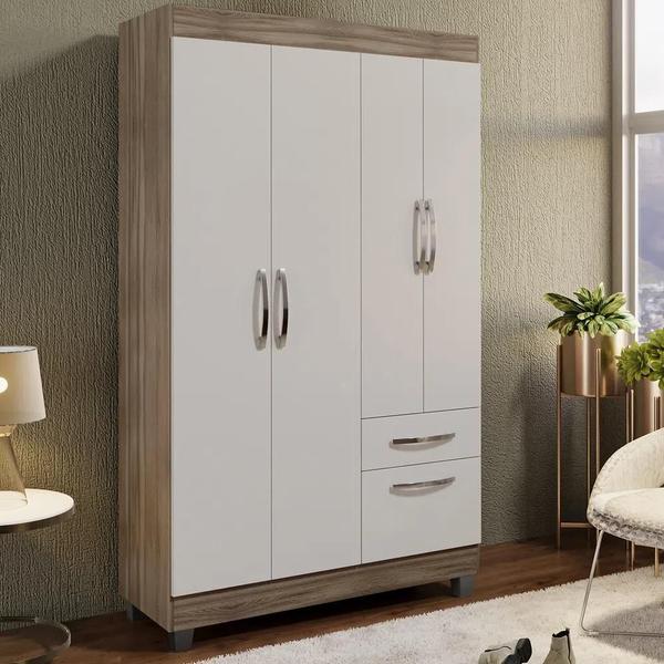 Imagem de Guarda-Roupa 5 portas Rei Móveis RP-155 Castanho