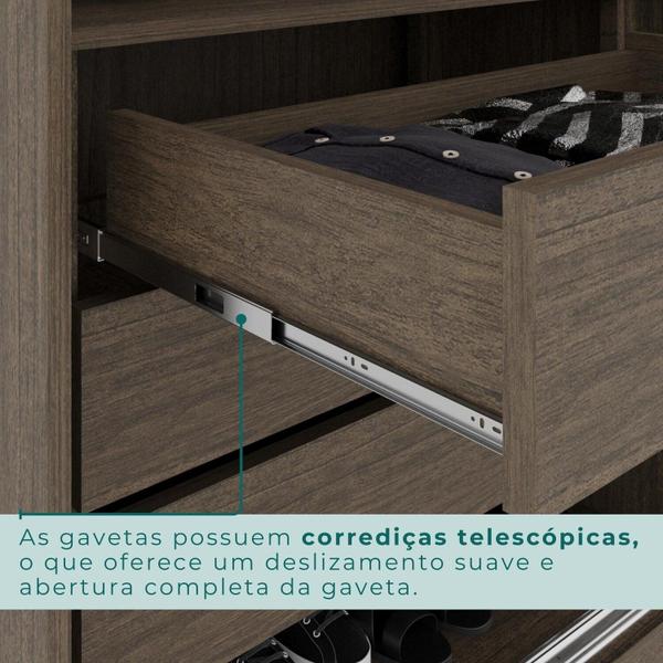 Imagem de Guarda-roupa 6 Portas 1 Gaveta Anápolis 100% Mdf