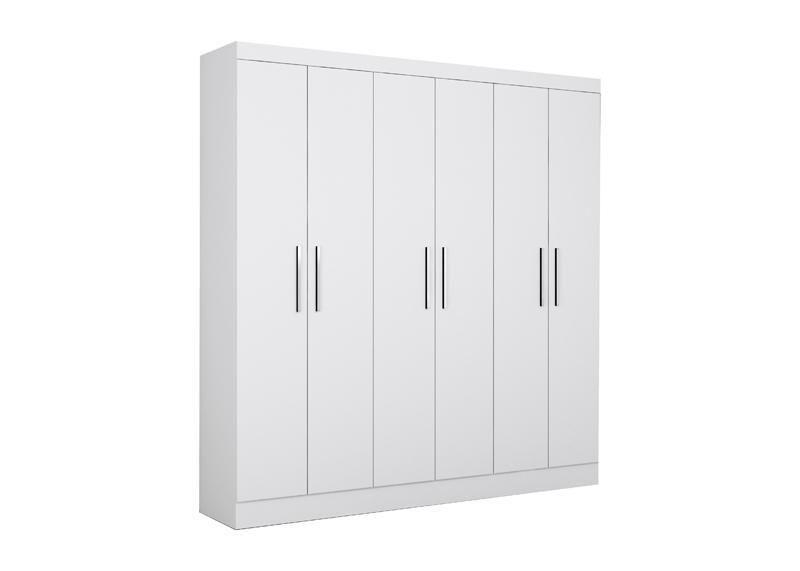 Imagem de Guarda Roupa 6 Portas 2 Gavetas Branco - Aramóveis