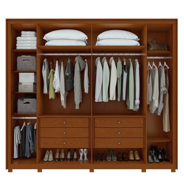 Imagem de Guarda-roupa 6 Portas 6 Gavetas 100% Mdf Imperatore com Pés