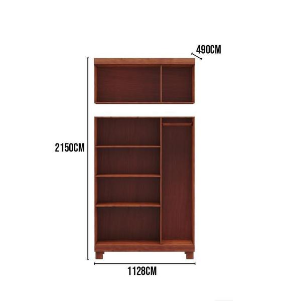 Imagem de Guarda Roupa 6 Portas Com Espelho Cobre Imbuia 1260T - Finestra