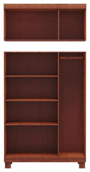 Imagem de Guarda Roupa 6 Portas Com Espelho Cobre Imbuia 1260T - Finestra