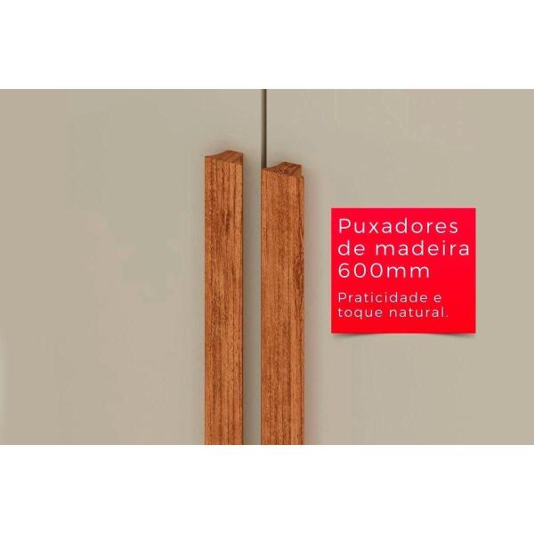 Imagem de Guarda Roupa 6 Portas e 2 Gavetas Espanha Naturale - Rufato