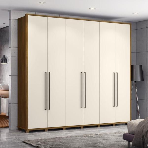 Imagem de Guarda Roupa 6Portas 6Gavetas Belmond Henn Nature Off White