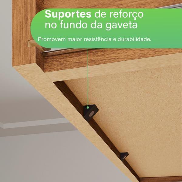 Imagem de Guarda-roupa 8 Portas com Espelho 4 Gavetas Milano