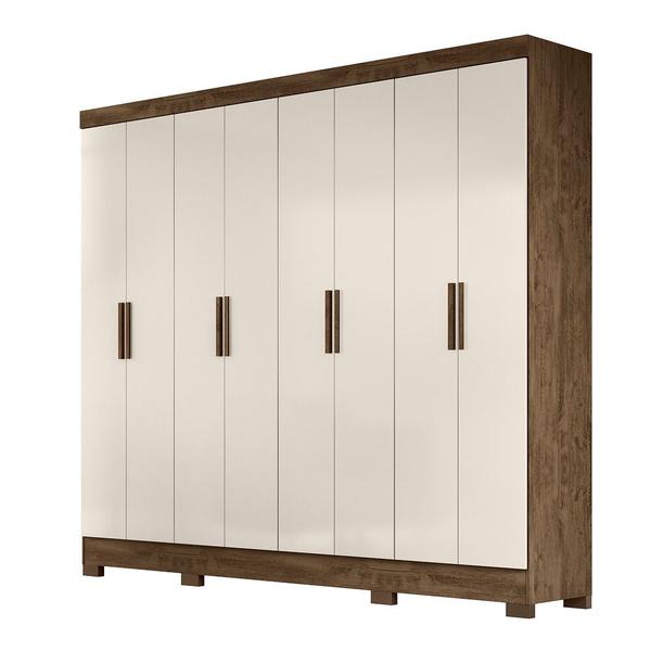 Imagem de Guarda Roupa 8 Portas Diplomata Castanho Wood Baunilha 911391 Moval