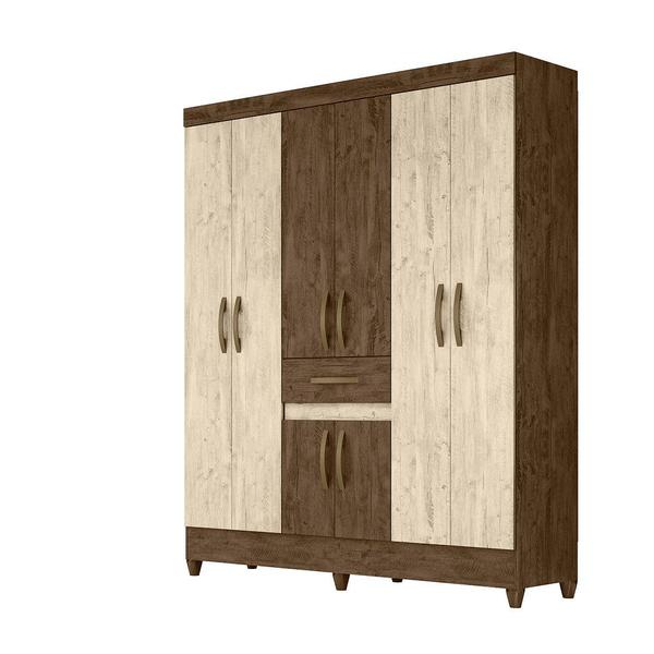 Imagem de Guarda Roupa 8 Portas Portugal Castanho Wood Avelã Wood 835831 Moval