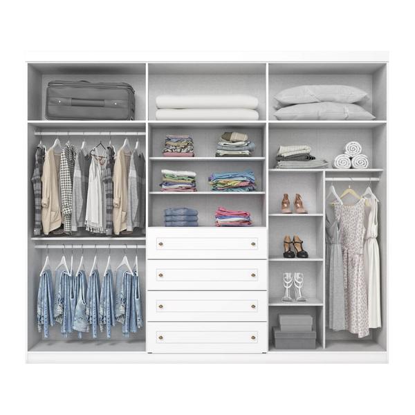 Imagem de Guarda-Roupa Americano 06 Pts. Branco HP - Henn