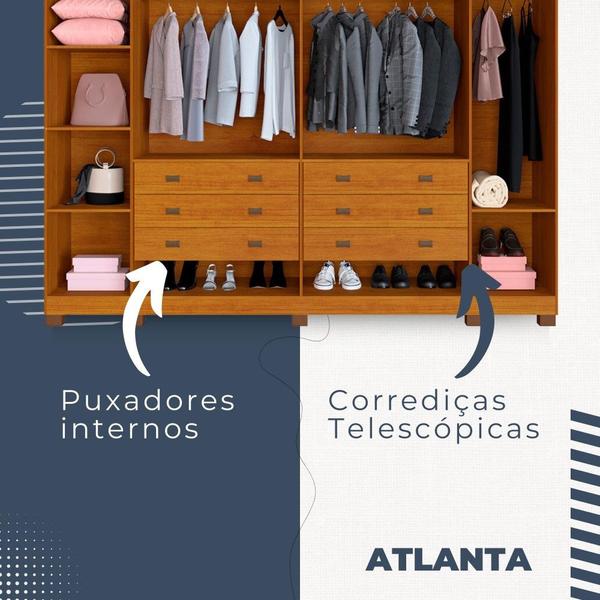 Imagem de Guarda Roupa Atlanta 6 Portas 6 Gavetas em MDP Benetil Móveis